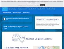 Tablet Screenshot of muonionsahkoosuuskunta.fi